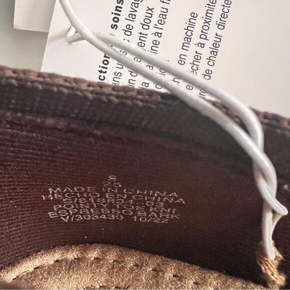 Old Navy Trendy Fall Style Low Heel Women's Faux Suede Taupe Mule Slide Sz 7 - Picture 10 of 11